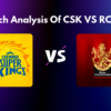 Prematch Analysis of CSK VS RCB TATA IPL 2022
