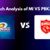 Prematch Analysis of MI VS PBKS 2022