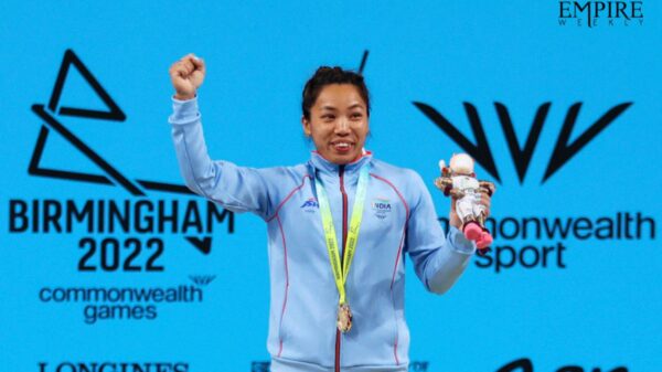 Mirabai Chanu wins gold in women's 49 kg weightlifting at the CWG 2022