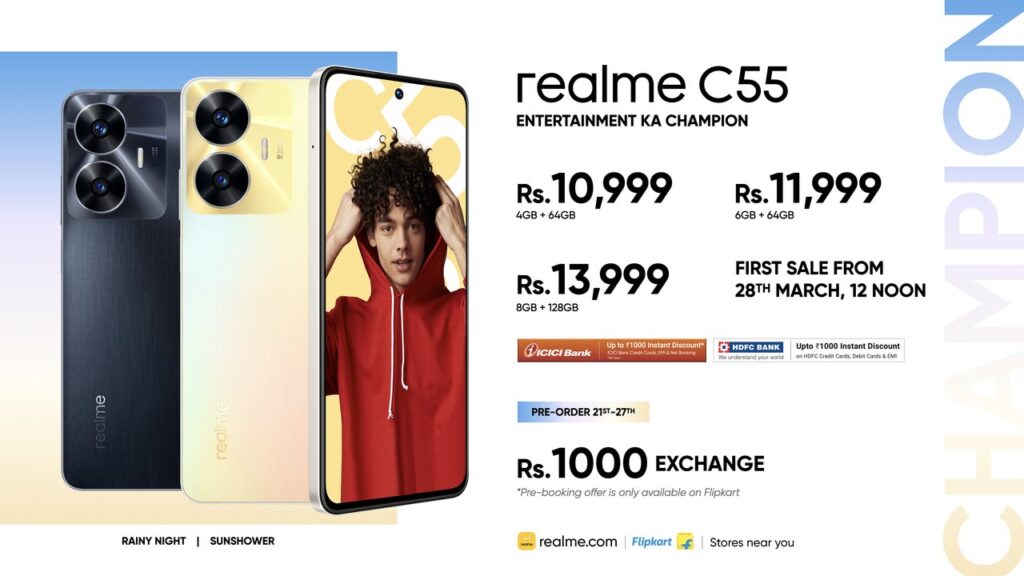 Realme C55 Launches in India with 90Hz Display and Mini Capsule Feature