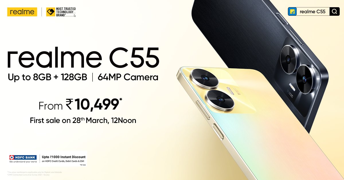 Realme C55 Launches in India with 90Hz Display and Mini Capsule Feature