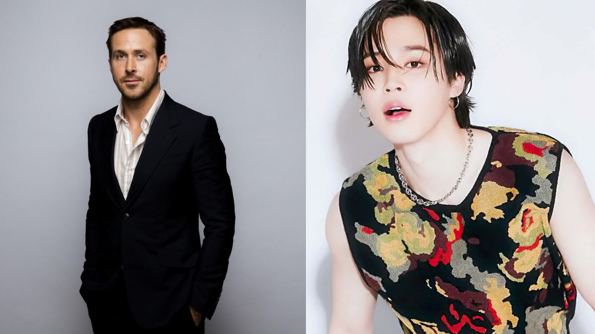 Ryan Gosling Gives BTS Jimin His Barbie Guitar